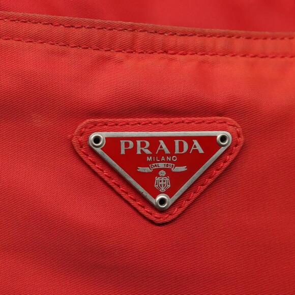 PRADA Tote Bag Nylon Red - Picture 14 of 16
